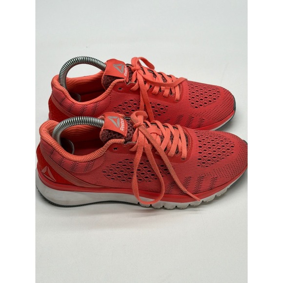 Reebok Coral Pink Running Shoes Women's Cushioned Athletic Sneakers 6.5 - Picture 2 of 8